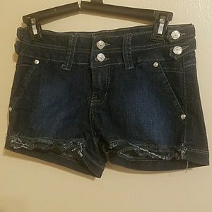Blue jean shorts